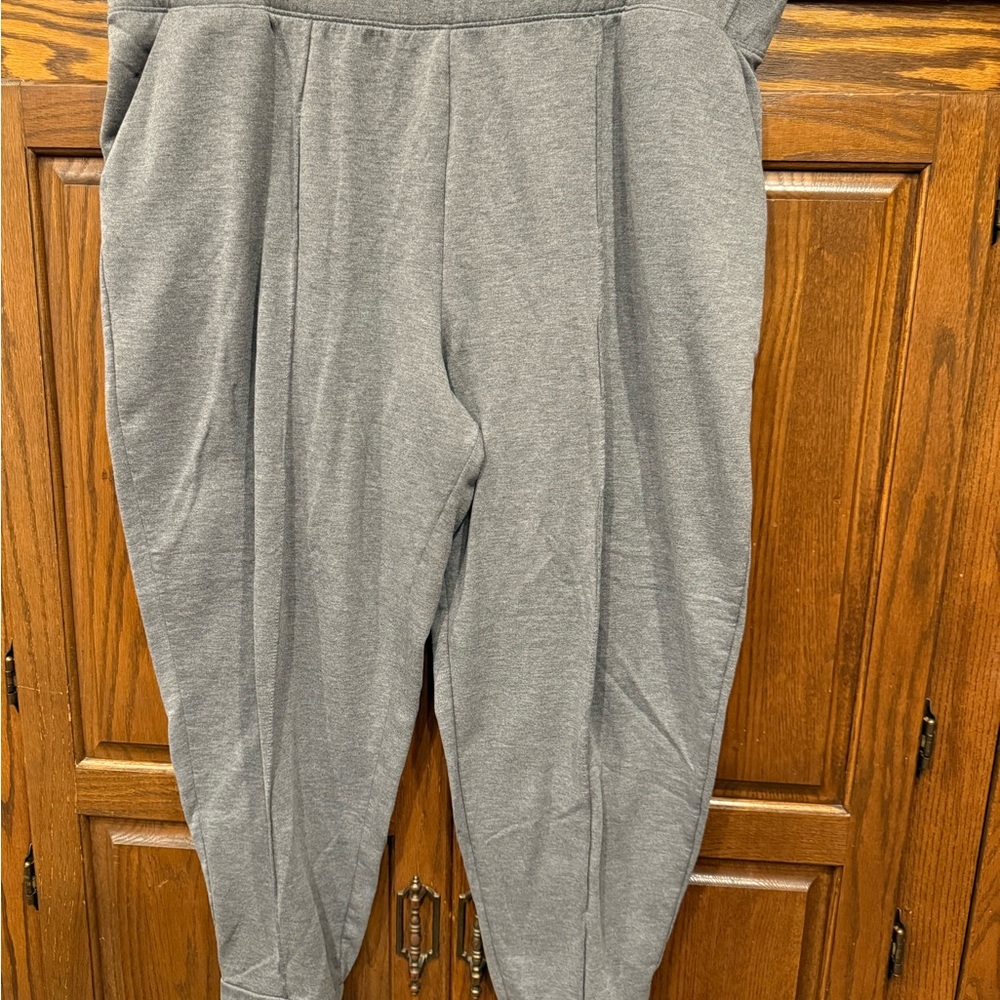 Cuddl Duds Pants 1X Petite Women’s Joggers Comfort Pants Gray